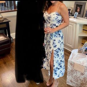 Abercrombie Clean High-Slit Midi Dress